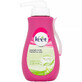 Veet Crema depilatoria hidratante para piel seca con bomba, 400 ml