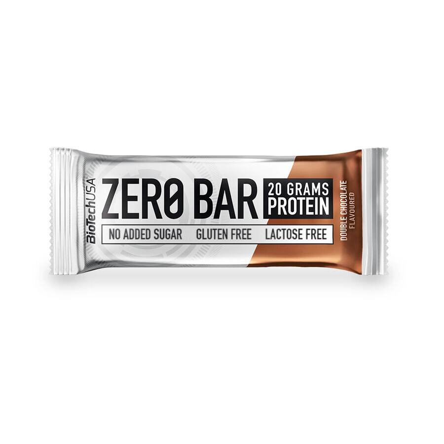 Barrita Proteica Doble Chocolate Zero, 50g, BioTechUSA