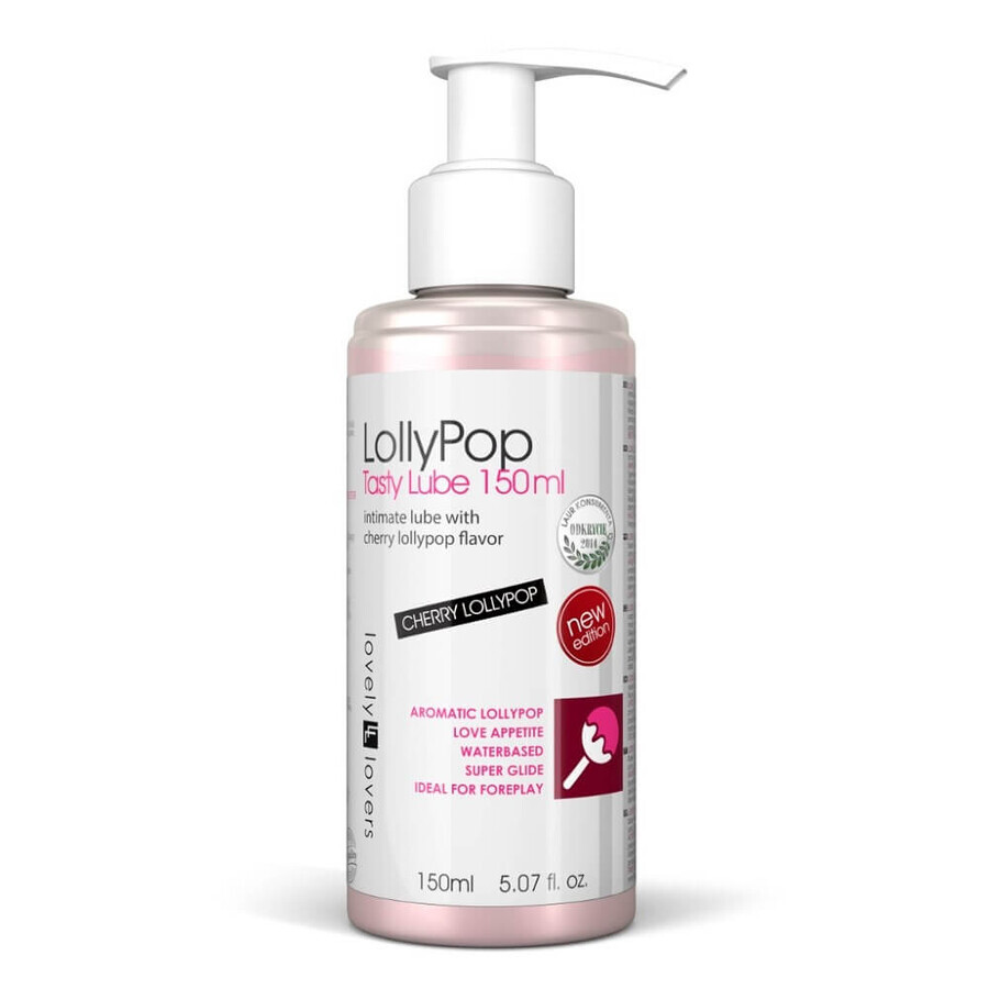 Lubricante íntimo Lovely Lovers LollyPop sabor vino, 150ml