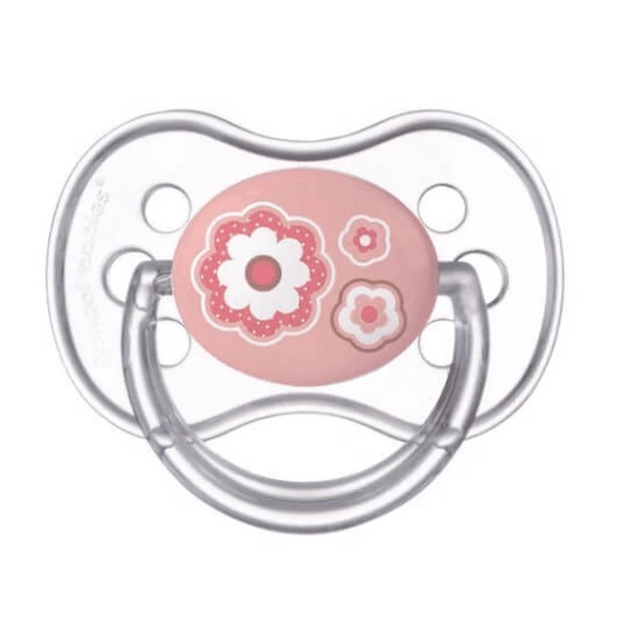 Canpol, Silikon-Schnuller, symmetrisch, Neugeborenes 0-6m, 22/580, rosa, 1 Stück