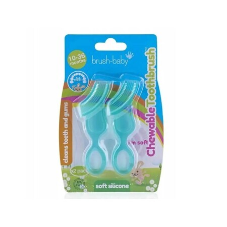 Cepillo de dientes masticable Brush-Baby, Mordedor 10-36m, 2 piezas