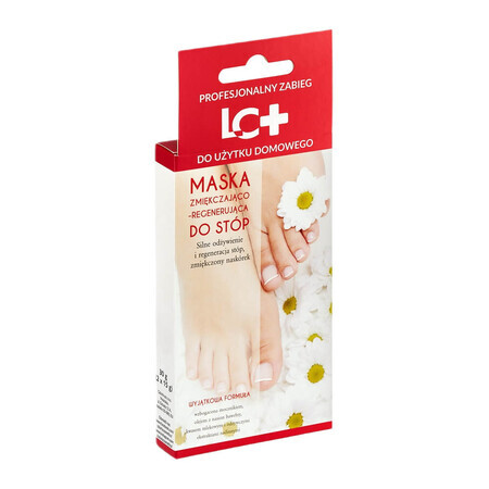 Mascarilla exfoliante y regeneradora para pies LC+ en forma de calcetines, 1 par