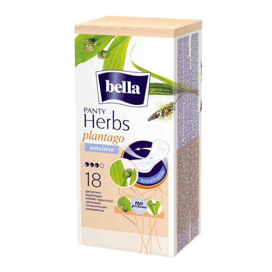 Bella Herbs sanitary pads with plantain chain, 18 pieces - Long Life!