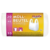 CleanPac, Saci pentru deșeuri cosmetice, 20l, 40 bucăți