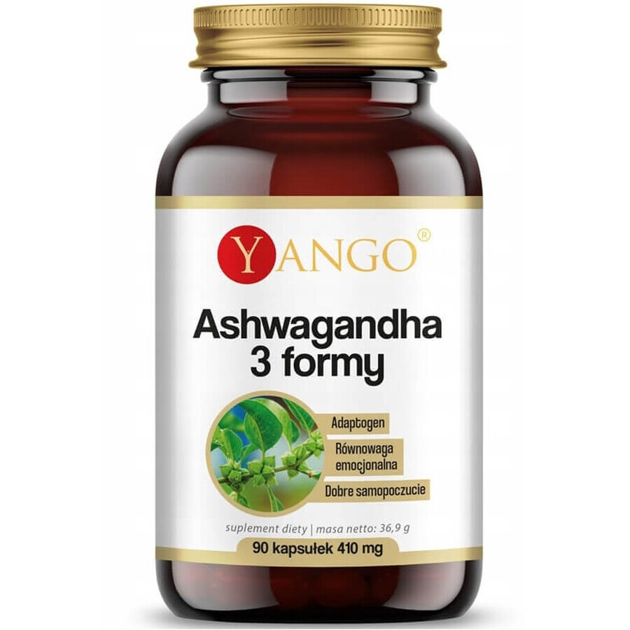 Yango Ashwagandha 3 formas, 90 cápsulas