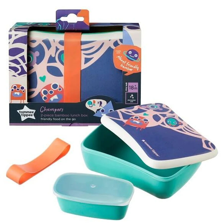 Tommee Tippee, Chompers, 2-teilige Bambus-Babynahrungsbox, 1 Stk.
