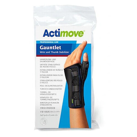 Actimove, Muñequera y Pulgar de Estabilización Negro talla L - ¡A largo plazo!