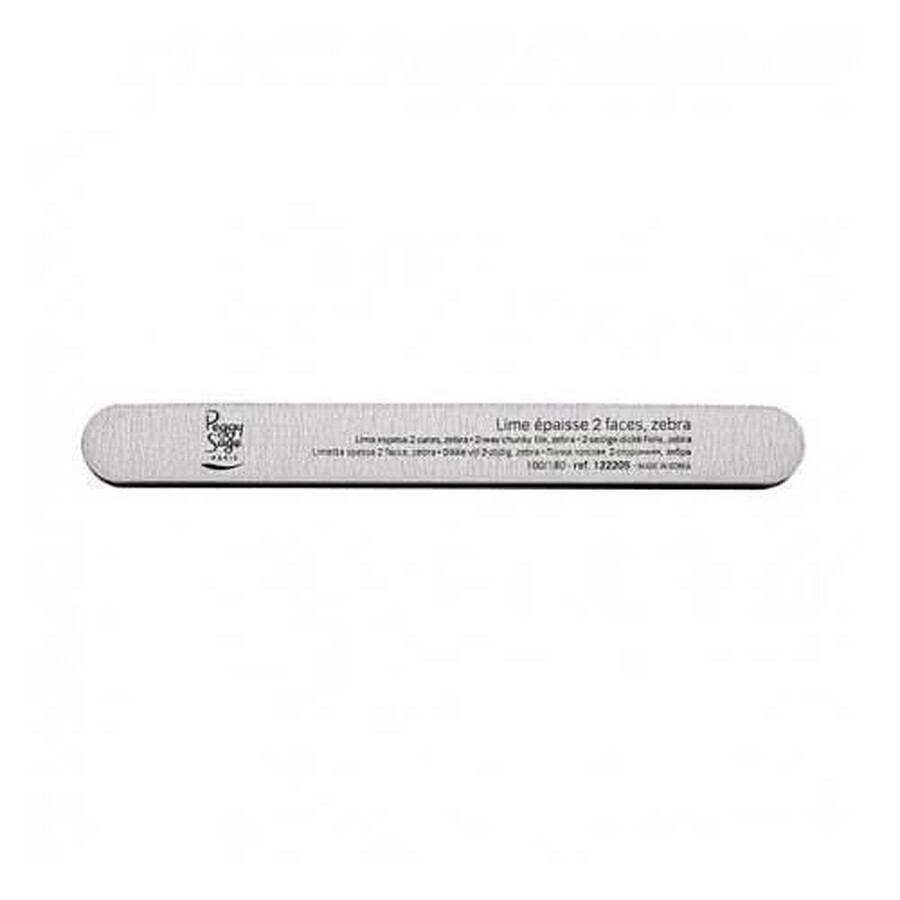 Peggy Sage Straight Nail File 100/100 alb, 1 buc