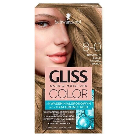 Schwarzkopf Gliss Color Wax Kleur met hyaluronzuur Natuurlijk Blond 8-0