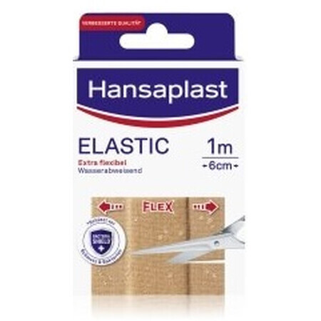 Hansaplast, Elástico, Tiritas 1m x6cm, 10 piezas