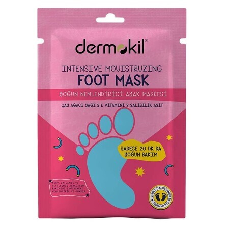 Dermokil Maschera idratante intensiva per i piedi 30ml