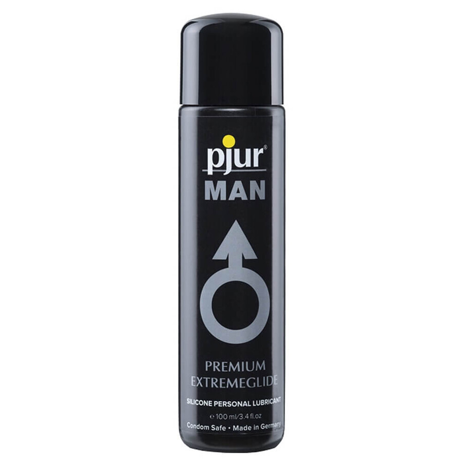 Pjur MAN Lubricante Premium de larga duración a base de silicona, 100 ml