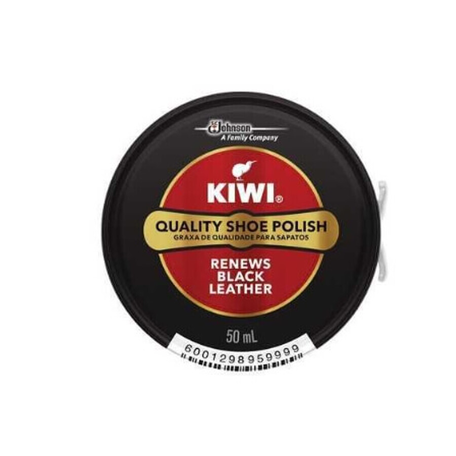 betún de kiwi, negro, estuche, 50 ml