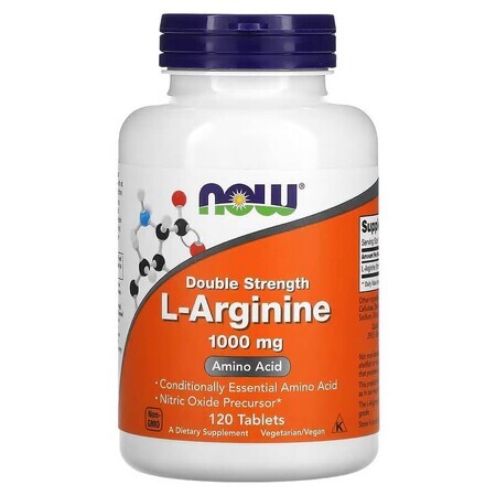 L-Arginine Forte, 1000 mg, 120 tablets, Now Foods