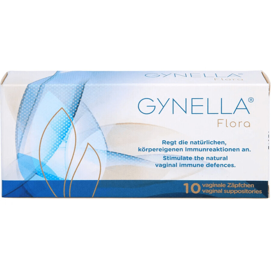 Gynella Flora vaginal suppositories, 10 pieces, Heaton