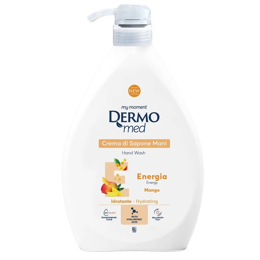 Liquid Hand Soap with Mango Energia, 1000 ml, Dermomed