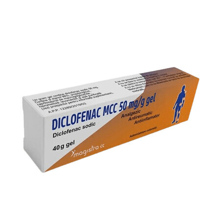 Diclofenaco MCC, 50 mg/g gel, 40 g, Magistra