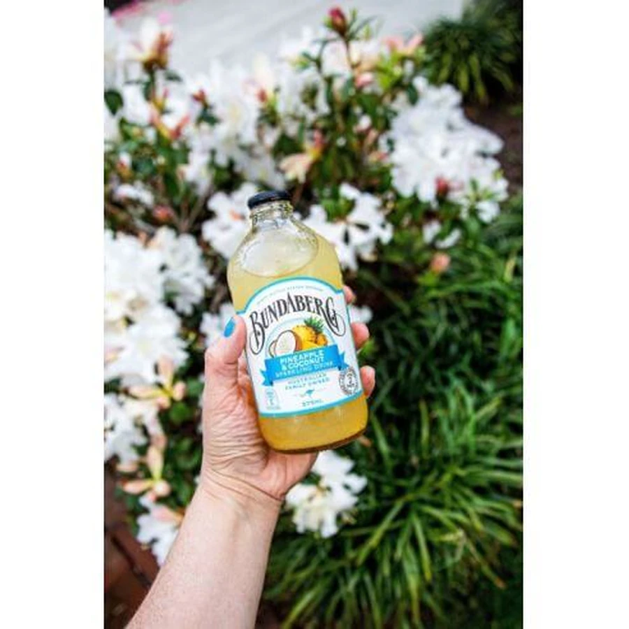 Bebida carbonatada con piña y coco, 375 ml, Bundaberg