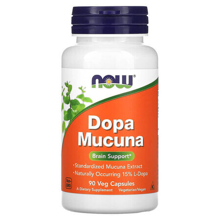 Dopa Mucuna, 90 gélules végétales, Now Foods