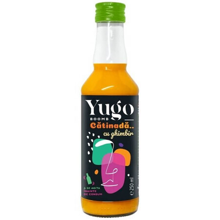 Yugo Boomb Catinada Zumo de Hierba Gatera Ecológico con Jengibre, 250 ml, Elgeka