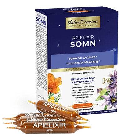 Apielixir somn, 10 ampullen, Albina Carpatina