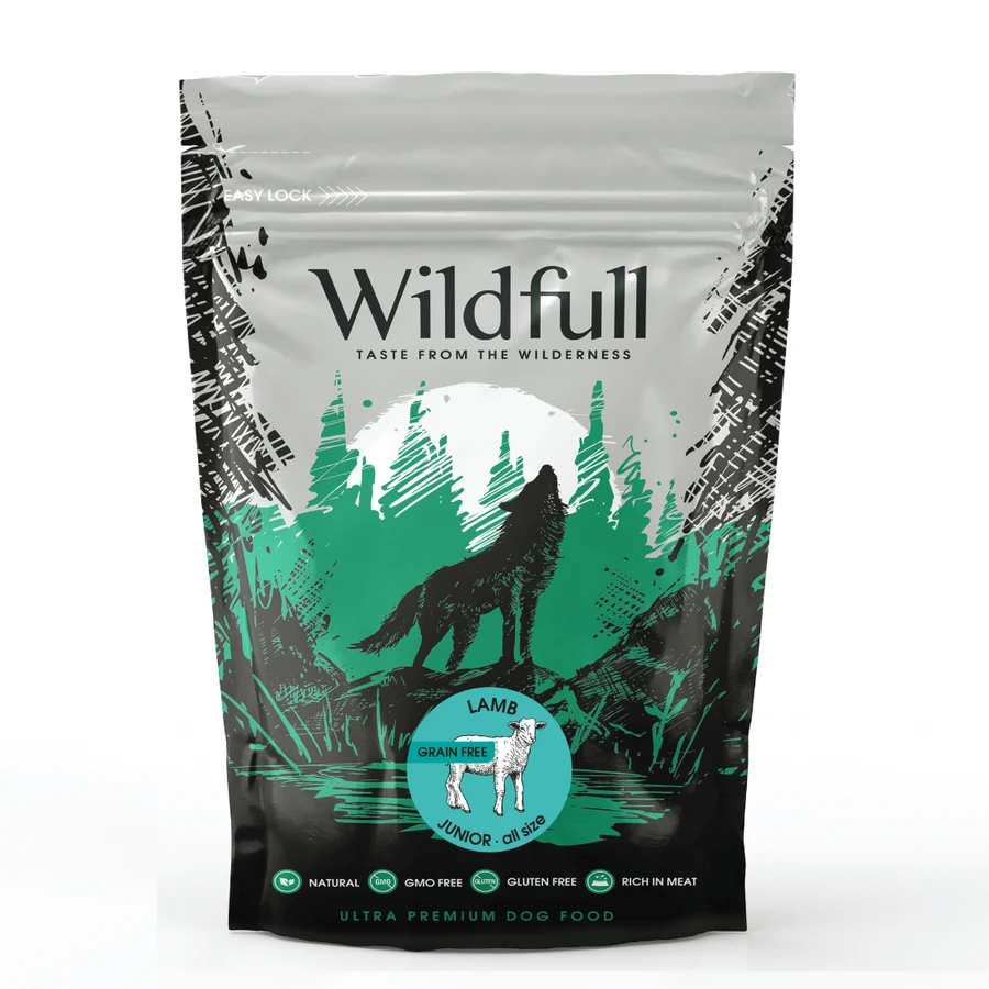 Lamm-Trockenfutter für mittelgroße Junior Medium-Maxi Junior Medium-Maxi, 700 g, Wildfull