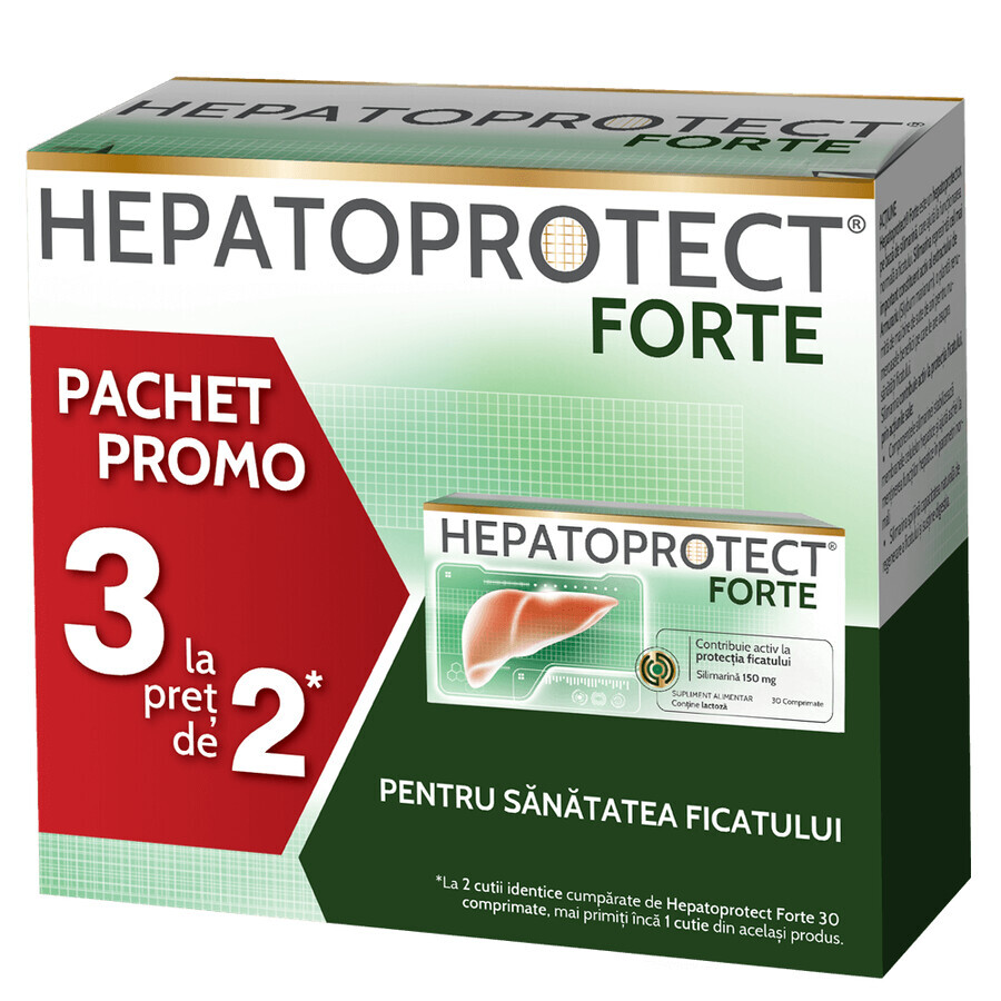 Confezione Hepatoprotect Forte, 3 x 30 compresse, Biofarm