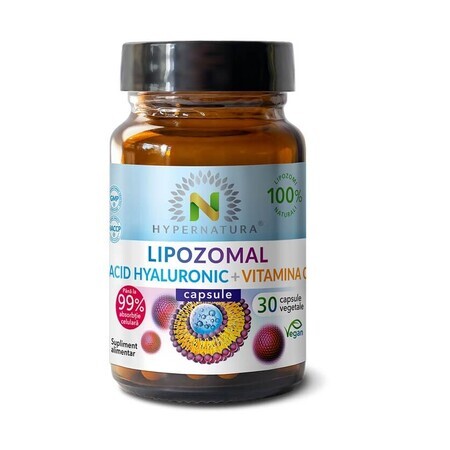 Acido ialuronico lipozomale + Vit C, 30 capsule vegetali, Ipernatura