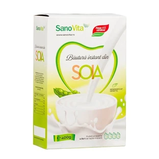 Bebida instantánea de soja en polvo, 400 g, Sanovita