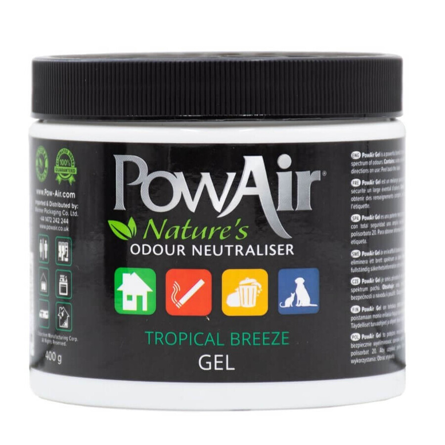 Tropical Breeze Odor Neutralizer and Odor Gel, 400 g, PowAir