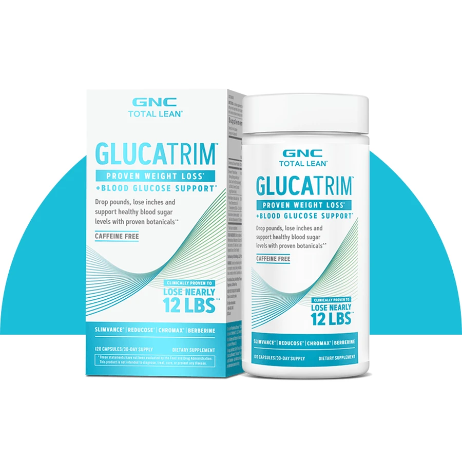 GlucaTrim Total Lean Advanced Weight Loss Formula, 120 Capsules, GNC