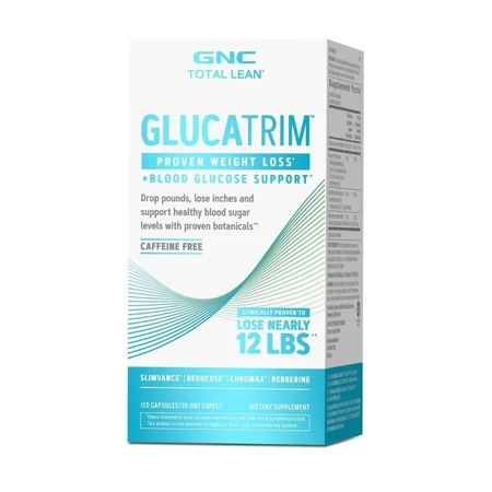 GlucaTrim Total Lean Advanced Weight Loss Formula, 120 Capsules, GNC
