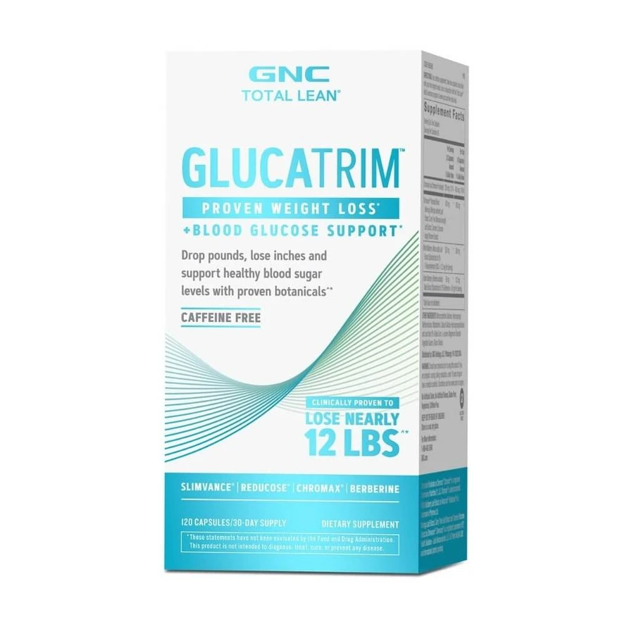 GlucaTrim Total Lean Advanced Weight Loss Formula, 120 Capsules, GNC