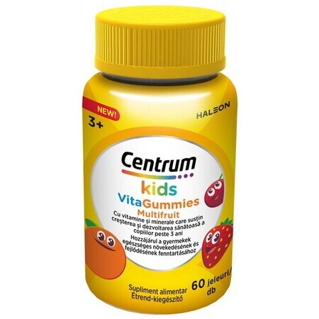 Centrum Kids VitaGummies Multifruct, 60 gominolas, Haleon