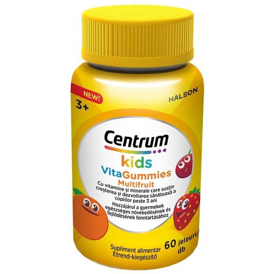 Centrum Kids VitaGummies Multifruct, 60 gominolas, Haleon