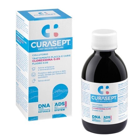 Enjuague bucal con clorhexidina al 0,05% Ads Dna, 200 ml, Curasept