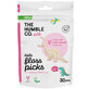 Seda dental infantil con sabor a fresa Kids Floss Picks, 30 piezas, Humble