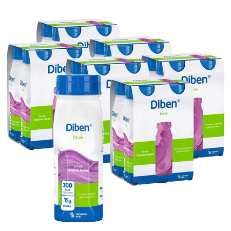 Bebida especial con sabor a bayas, Diben, 4x200 ml, Fresenius Kabi Alemania