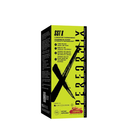 Performix Sst X, Quemador de Grasa Termogénico Sst X, Cápsulas Sabor Canela, 60 Cps