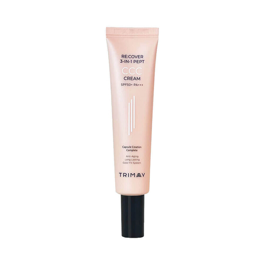 CCC Cream CCC Cream Re:cover 3-en-1 Pept crema colorante SPF50+PA+++++, Trimay, 30 ml