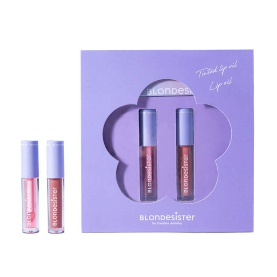 Set 2 Uleiuri de Buze - colorat &amp; transparent, XOXO, YOU ALREADY KNOW, Blondesister, 5 ml