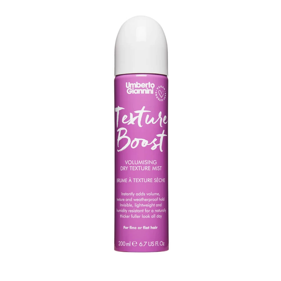 Spray sec volumateur pour cheveux fins et mous, Texture Boost, Umberto Giannini, 200 ml