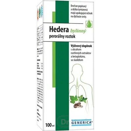 GENERICA Hedera solución oral a base de plantas