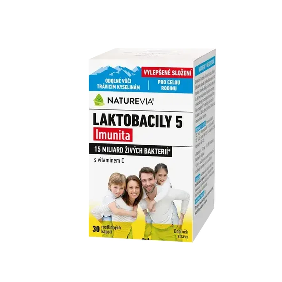 NATUREVIA LACTOBACILY "5" Immunität mit Vitamin C (30 cps)
