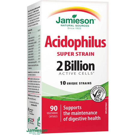 Jamieson L.Super Acidophilus 10 tallos 90 cápsulas