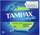 Tampax Compak Super con aplicador 16 unidades