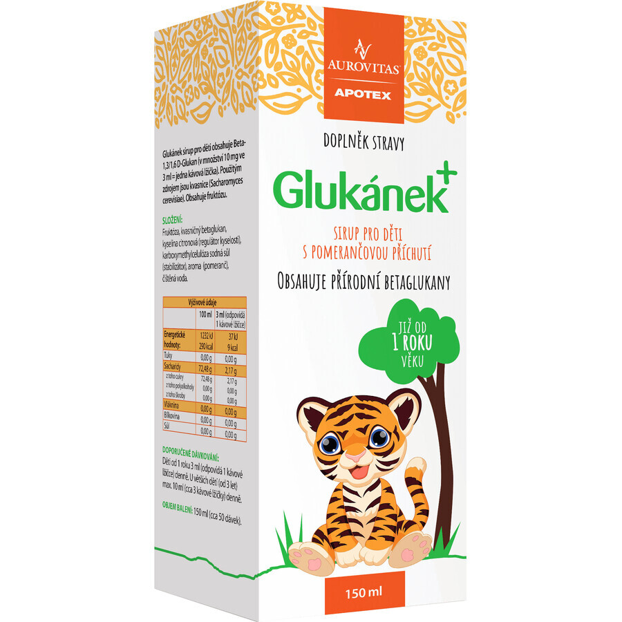 Betaglucan Glucan sciroppo per bambini 150 ml