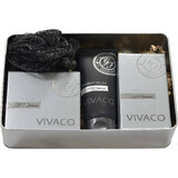 Vivaco Gift pack Gentleman silver edition - EDP 50ml + gel de ducha 200ml + aftershave 100ml + 1x regalo