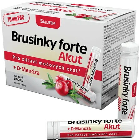 Salutem Cranberry forte Akut 1500 mg + D-Mannose 2000 mg 10 fiolek: ceny i cechy