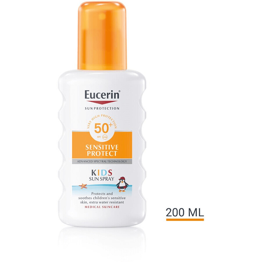 Eucerin SUN Spray pentru copii cu protecție sensibilă SPF 50+ 200 ml